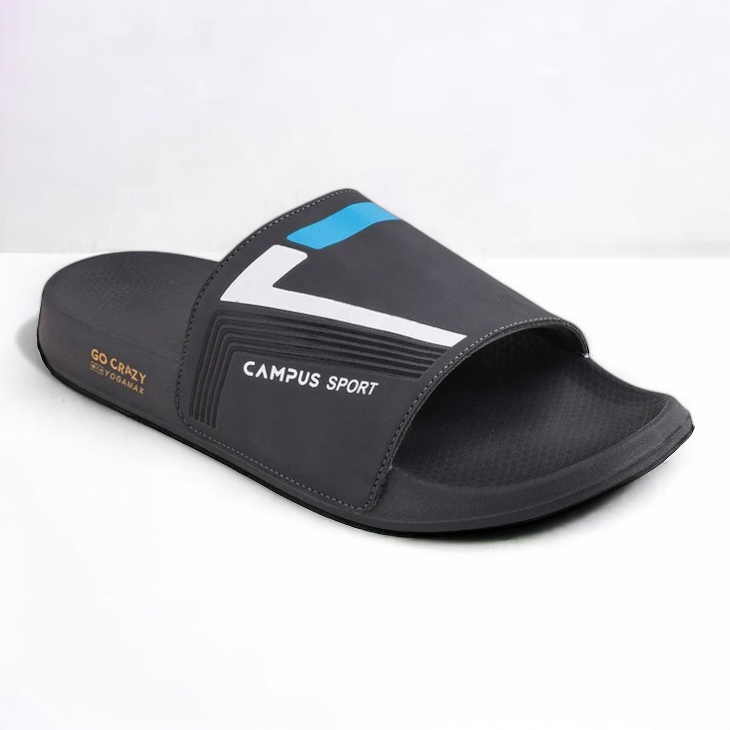 CAMPUS SL-439 GREY/TEALBLUE Men's Flipflop/Slides/Slipper