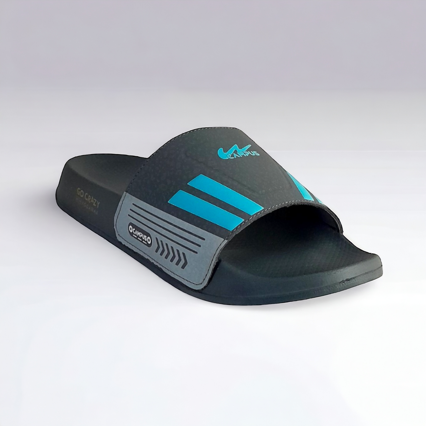 CAMPUS SL-438 GREY/GREEN Men's Flipflop/Slides/Slipper