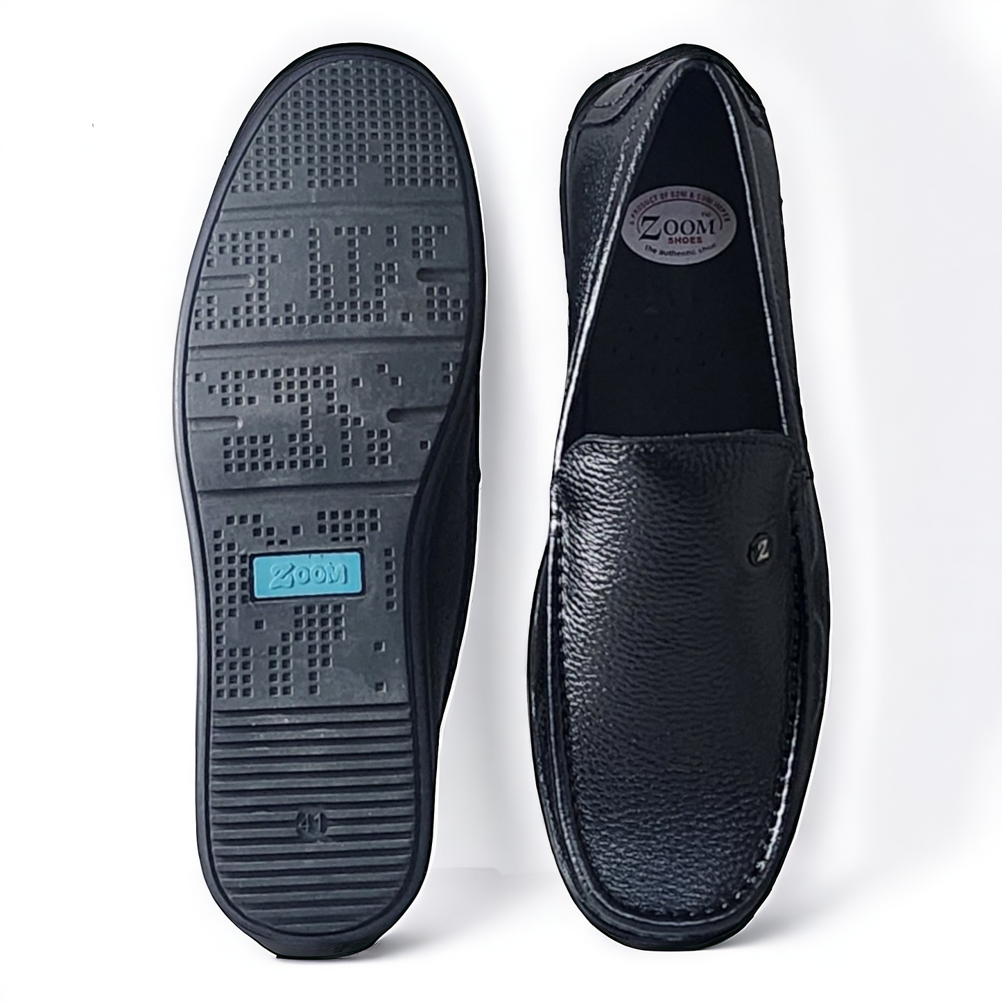 ZOOM D1315 BLACK Men's Loafers/Leather Shoes