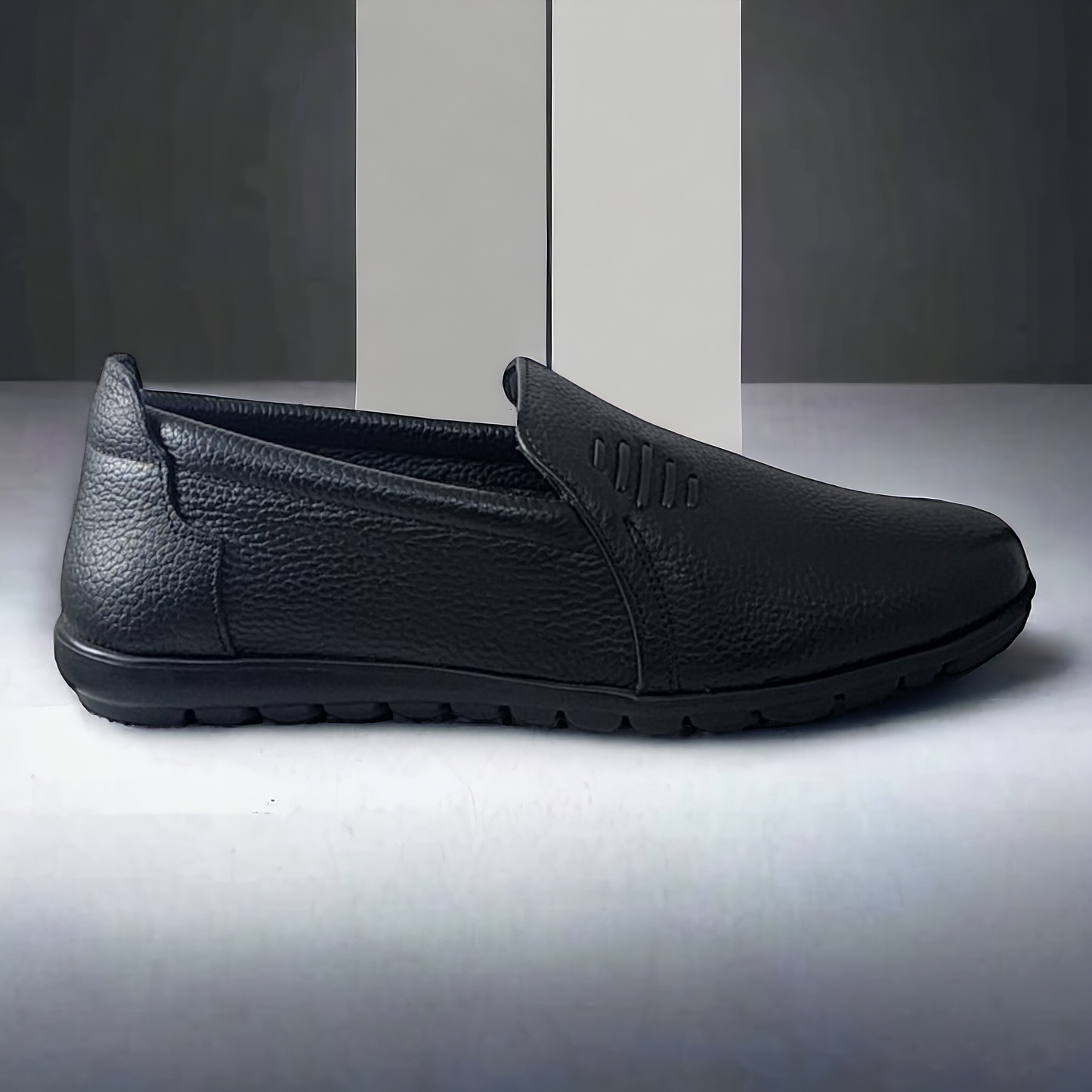 ZOOM NH07 BLACK Men's Casual Leather Shoes