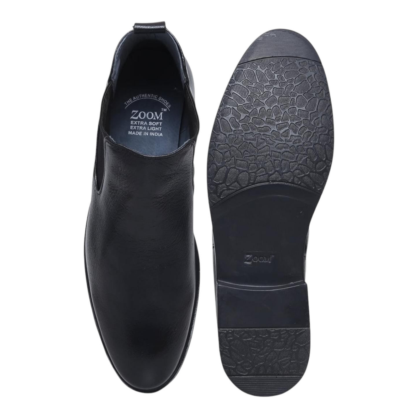 ZOOM BG13 BLACK Men's Chelsea Boots Leather Shoes