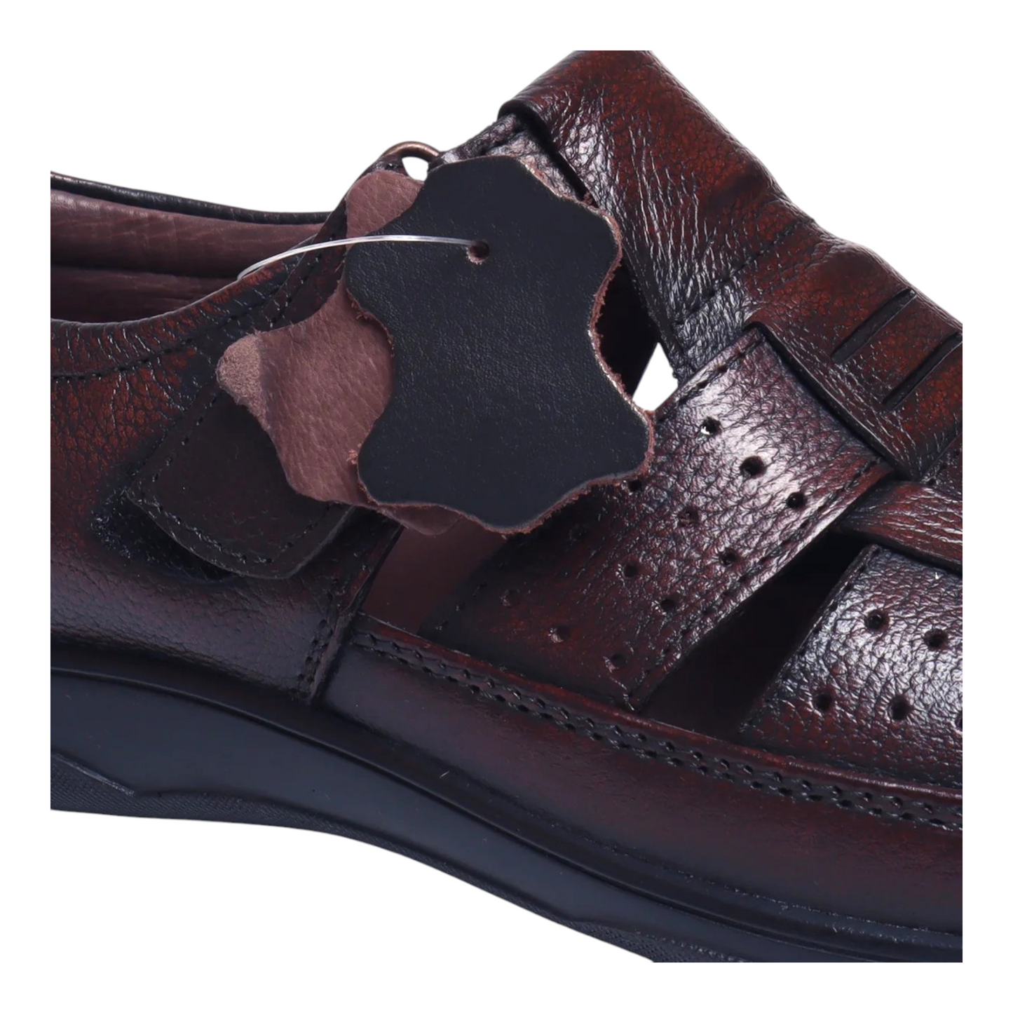 ZOOM D1217 BROWN Men's Sandals Roman Leather Shoes