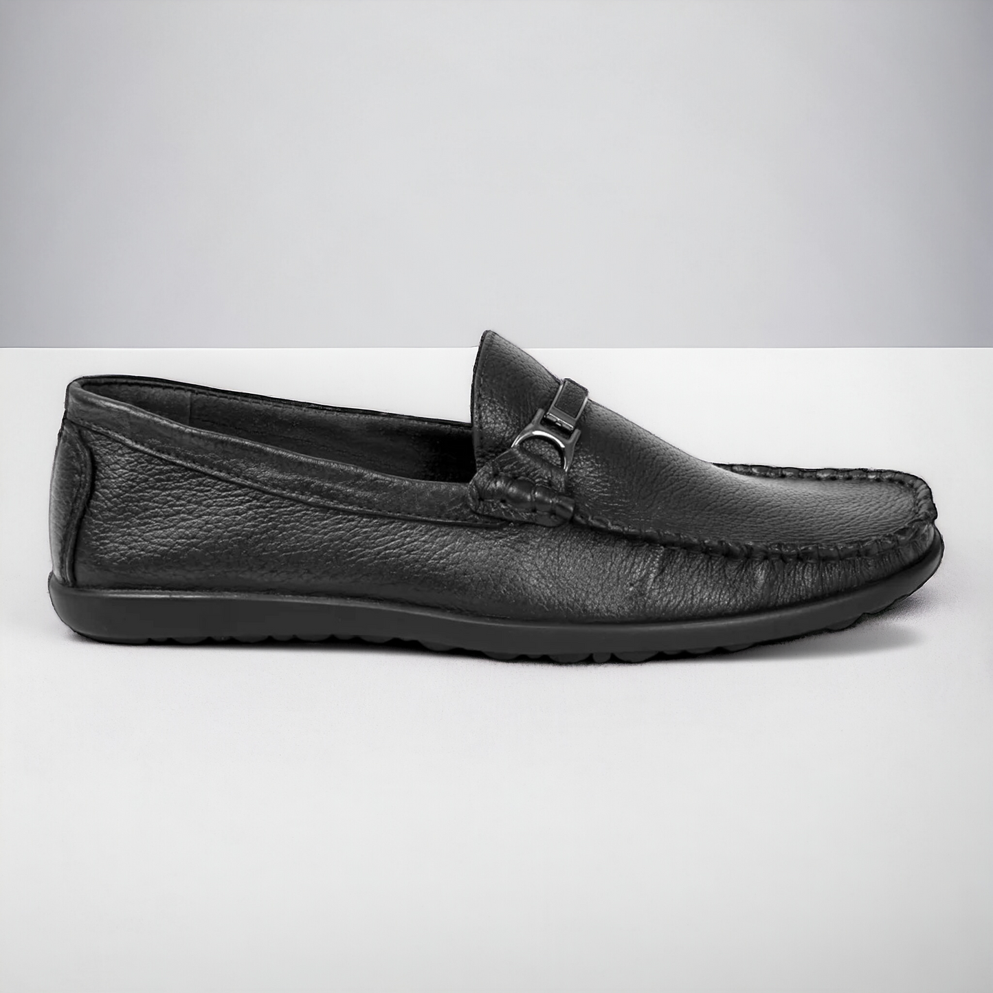ZOOM D1325 BLACK Men's Loafers/Leather Shoes