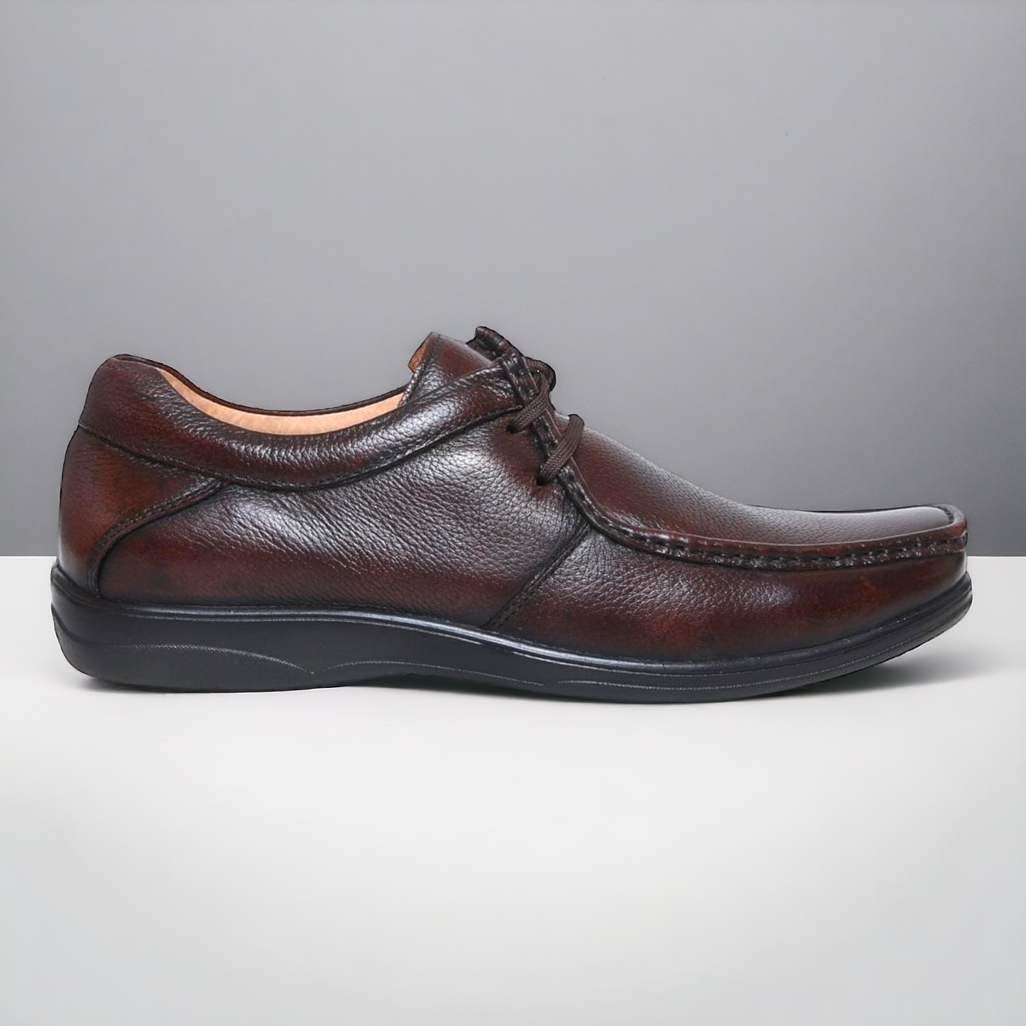 ZOOM D2570 BROWN Men's Casual Lace Up Leather Shoes