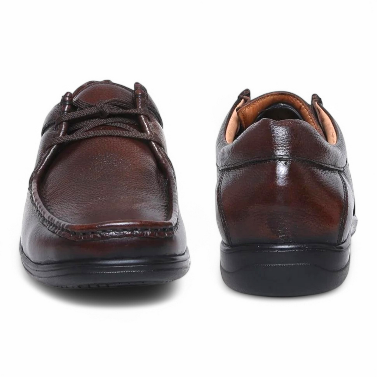 ZOOM D2570 BROWN Men's Casual Lace Up Leather Shoes