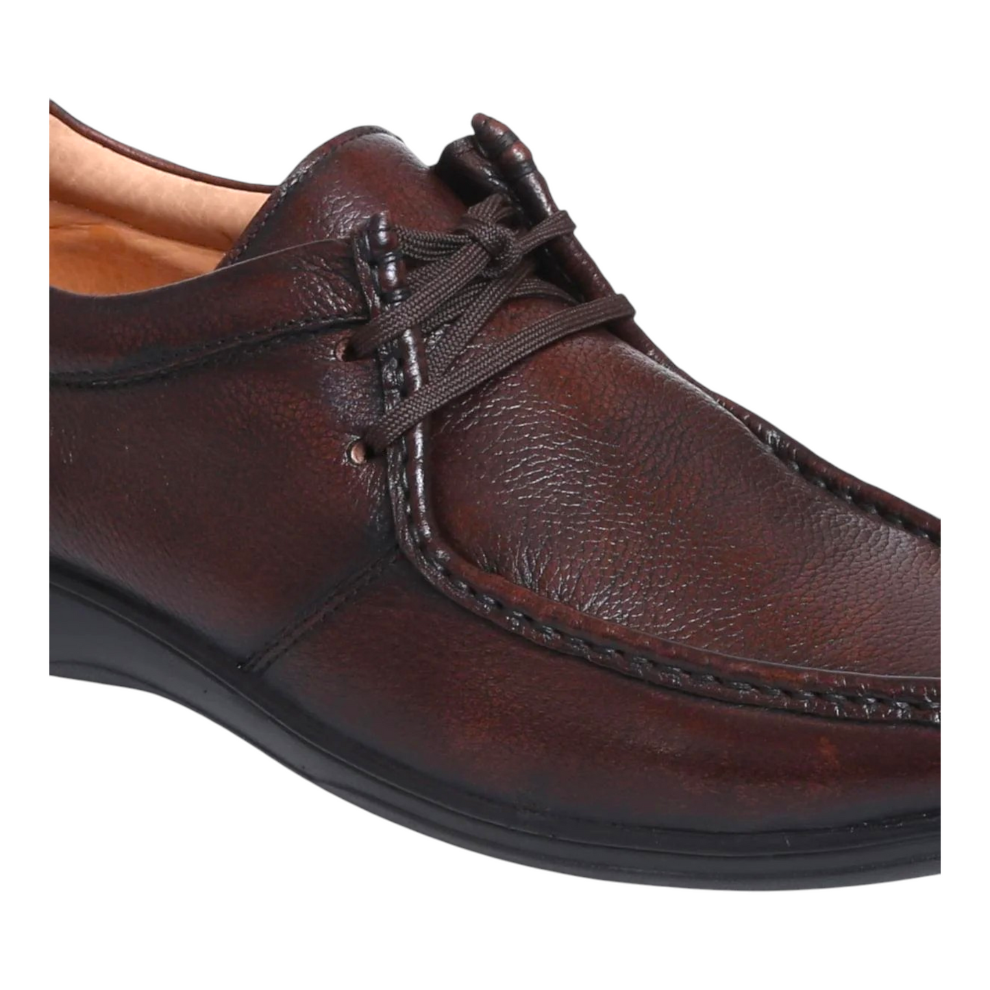 ZOOM D2570 BROWN Men's Casual Lace Up Leather Shoes
