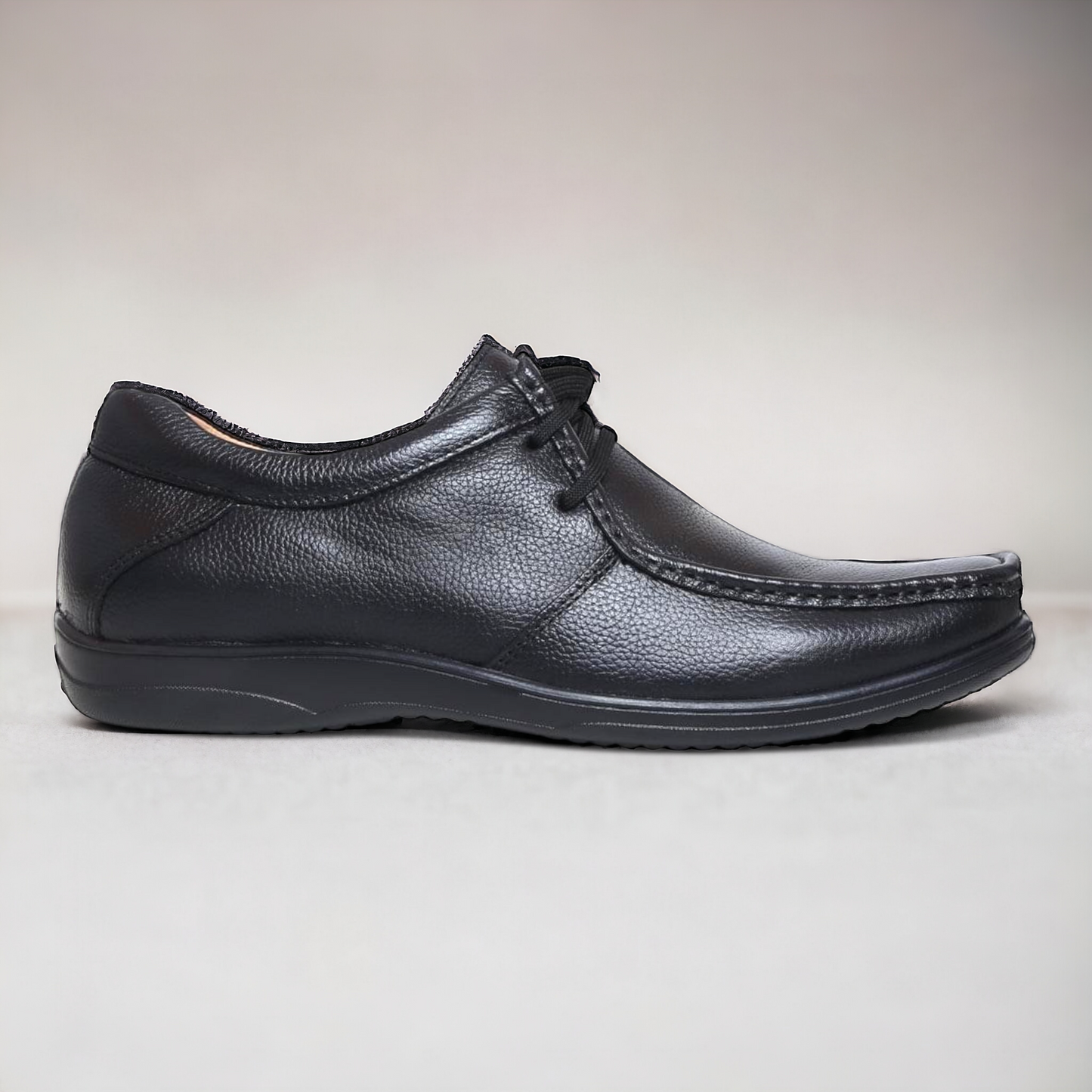 ZOOM D2570 BLACK Men's Casual Lace Up Leather Shoes