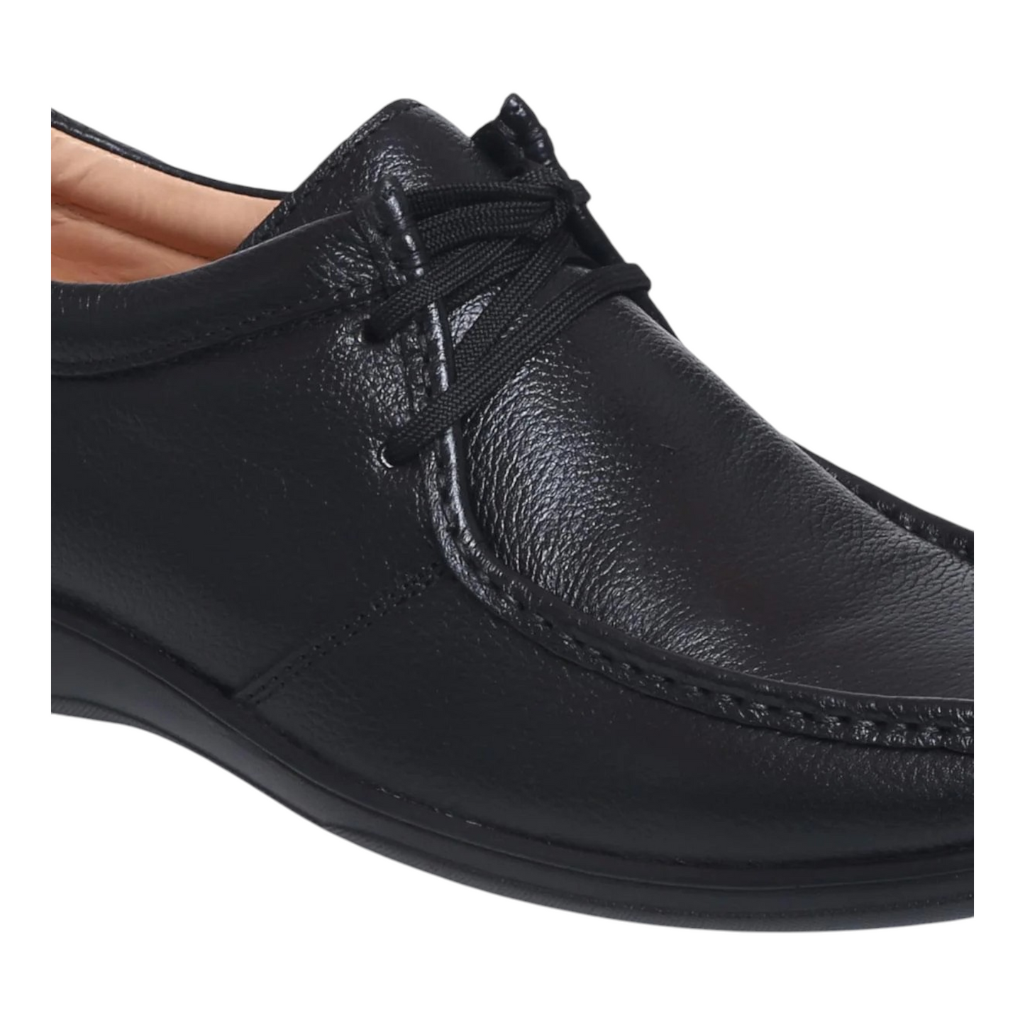 ZOOM D2570 BLACK Men's Casual Lace Up Leather Shoes