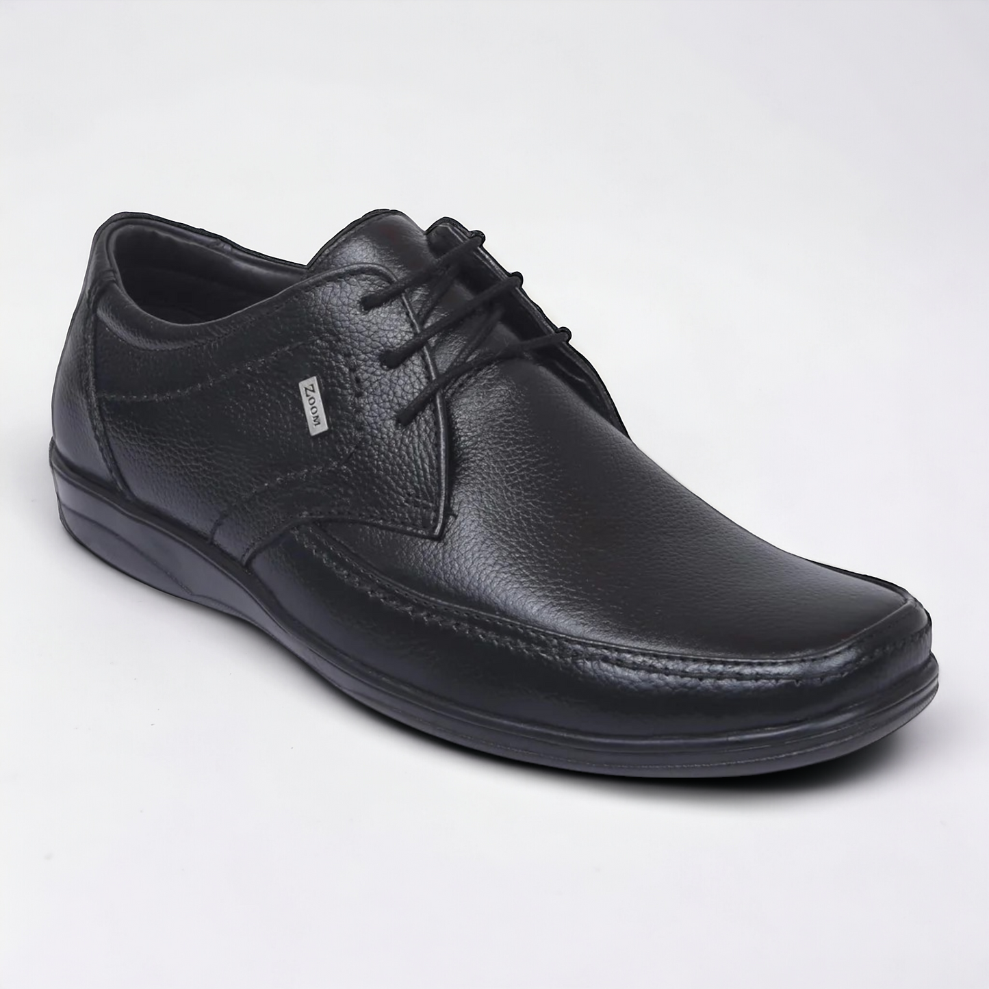 ZOOM D3151 BLACK Men's Casual Lace Up Leather Shoes