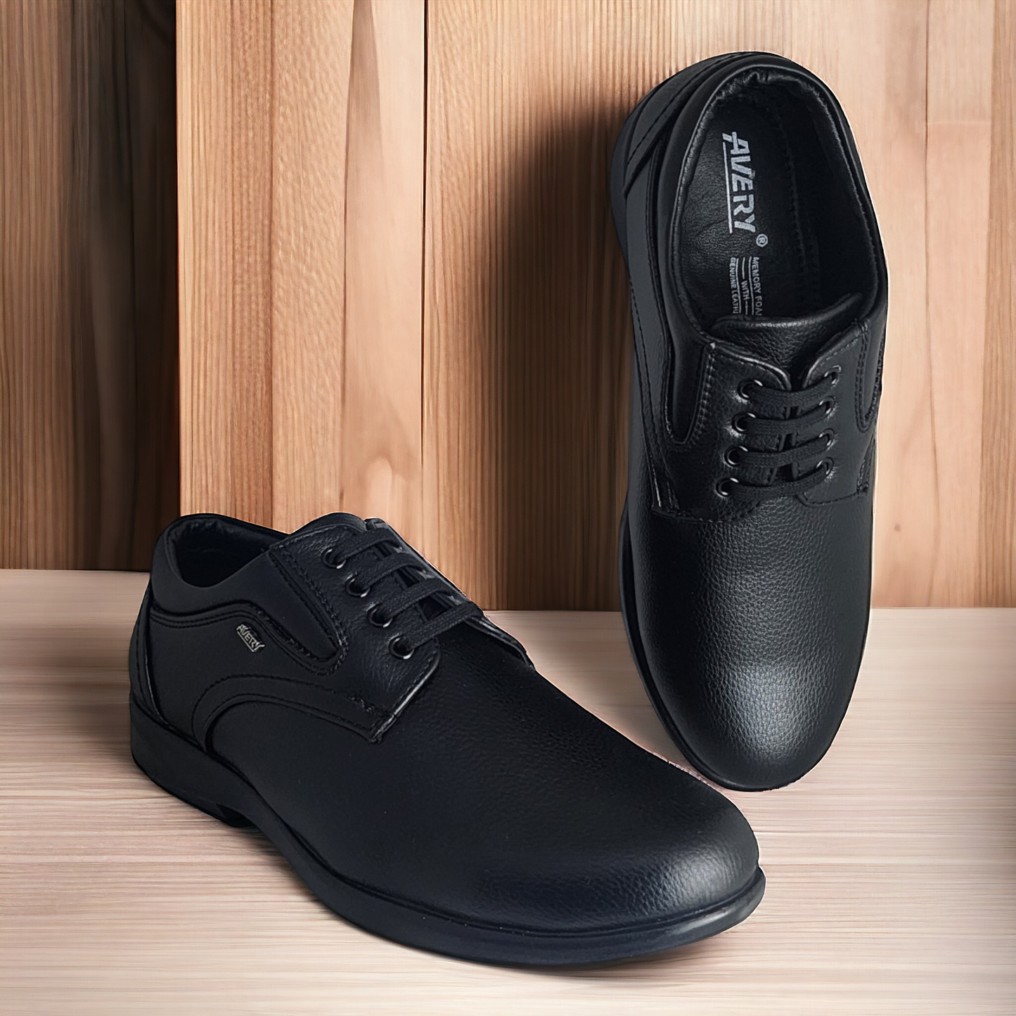 AVERY DL33 BLACK Men's Casual/Partyware Lace Up Shoes