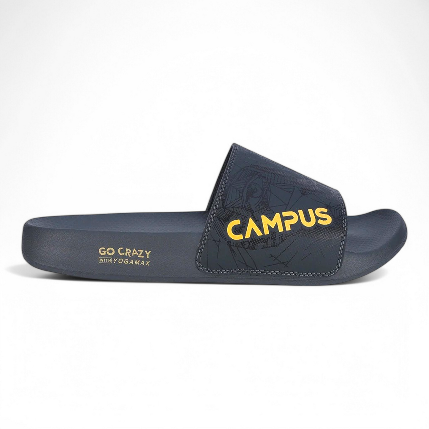 CAMPUS SL-437 GREY/MUSTARD Men's Flipflop/Slides/Slipper