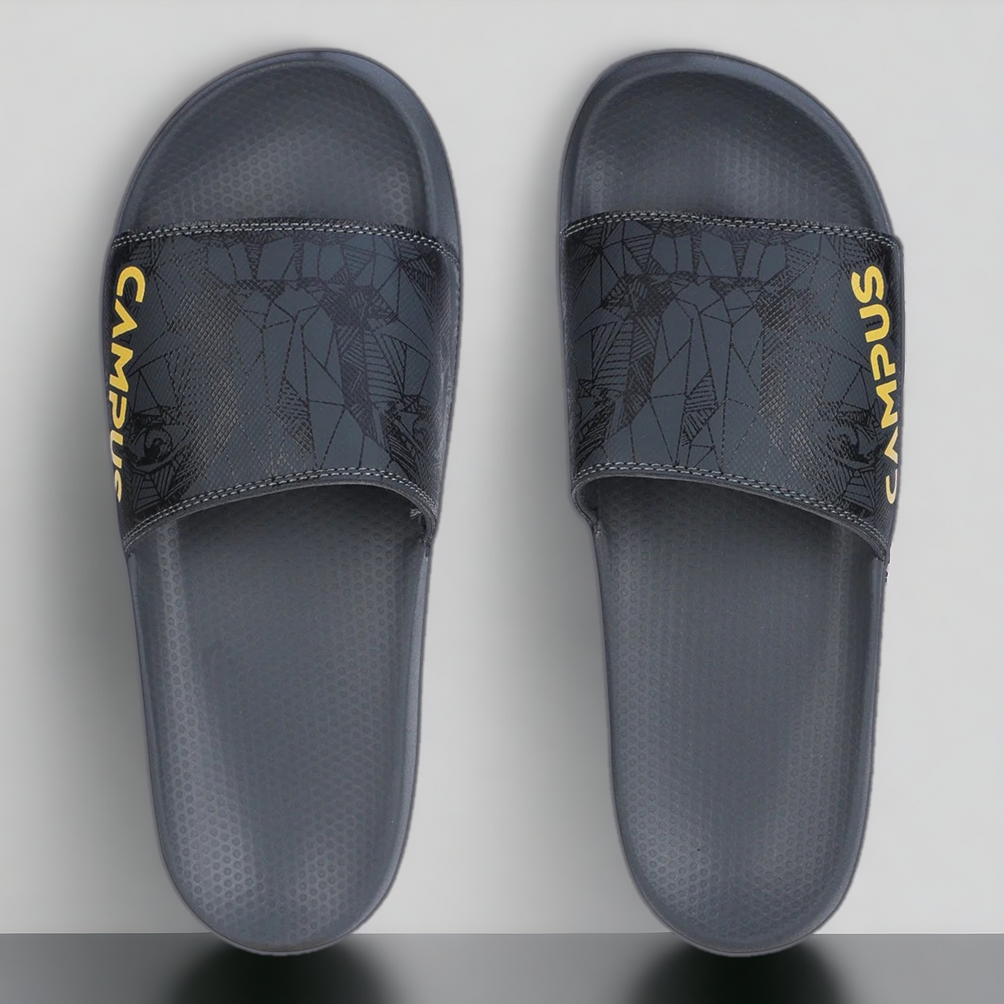 CAMPUS SL-437 GREY/MUSTARD Men's Flipflop/Slides/Slipper