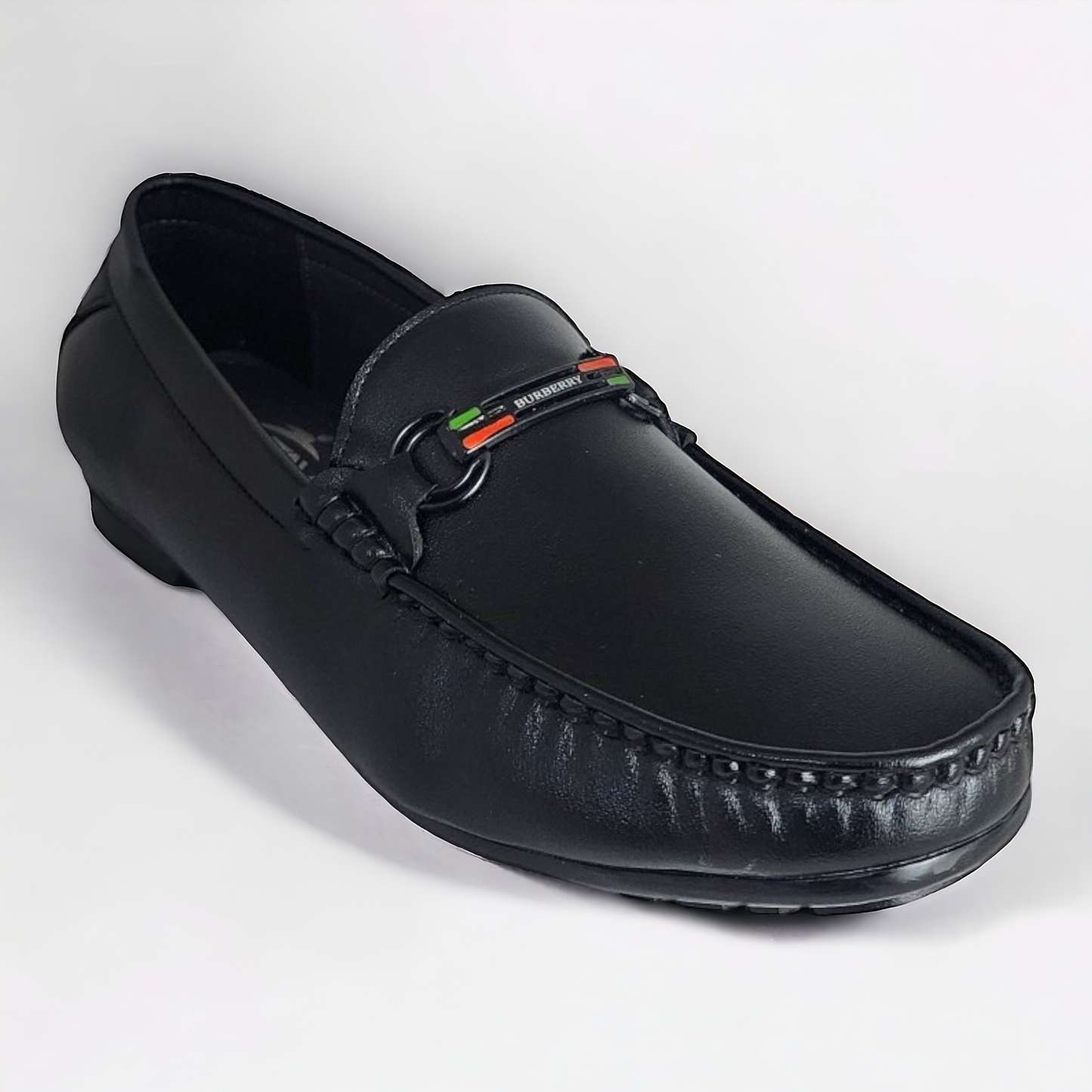 TRY IT 758 BLACK Men's Loafers Shoes