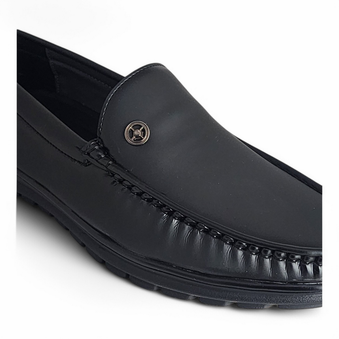 TRY IT 1102 BLACK Men's Loafers Shoes