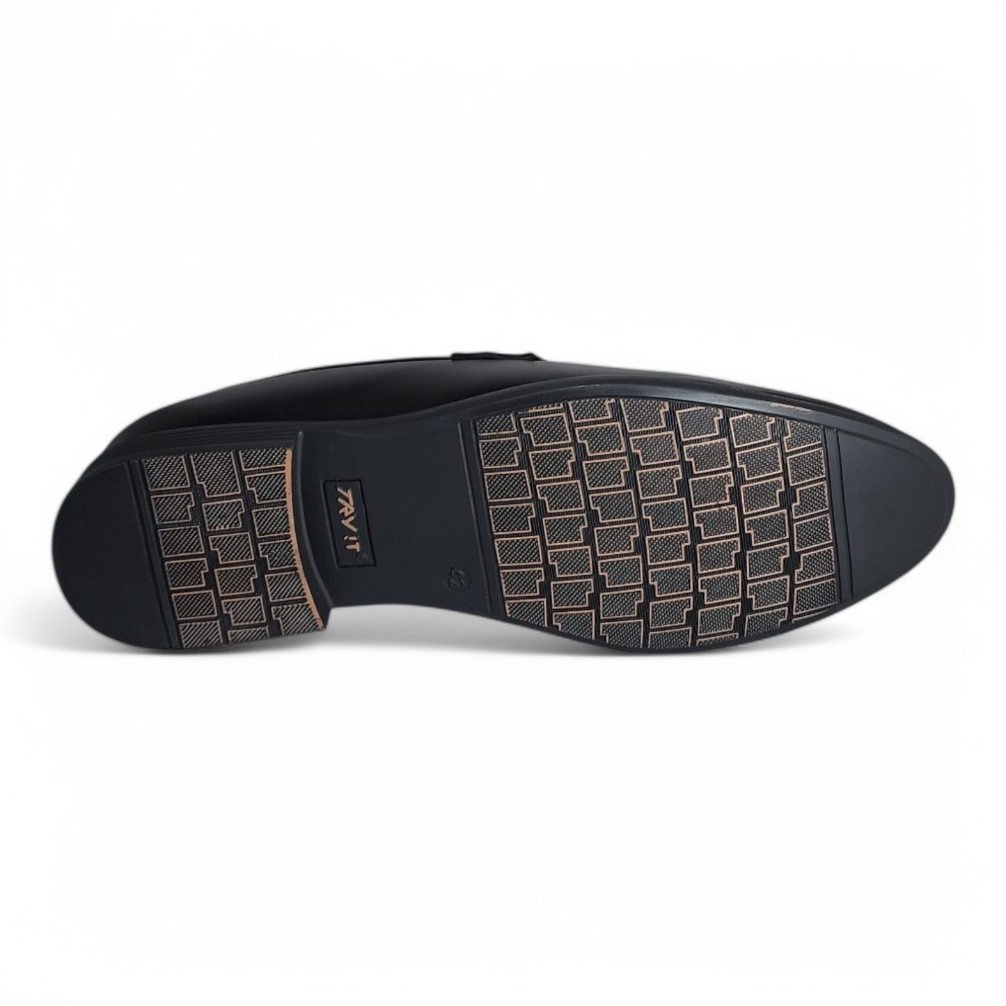 TRY IT 3663 BLACK Men's Loafers Shoes
