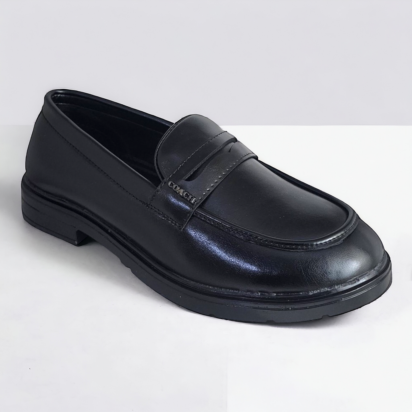 P&G 0304 BLACK Men's Loafers Shoes