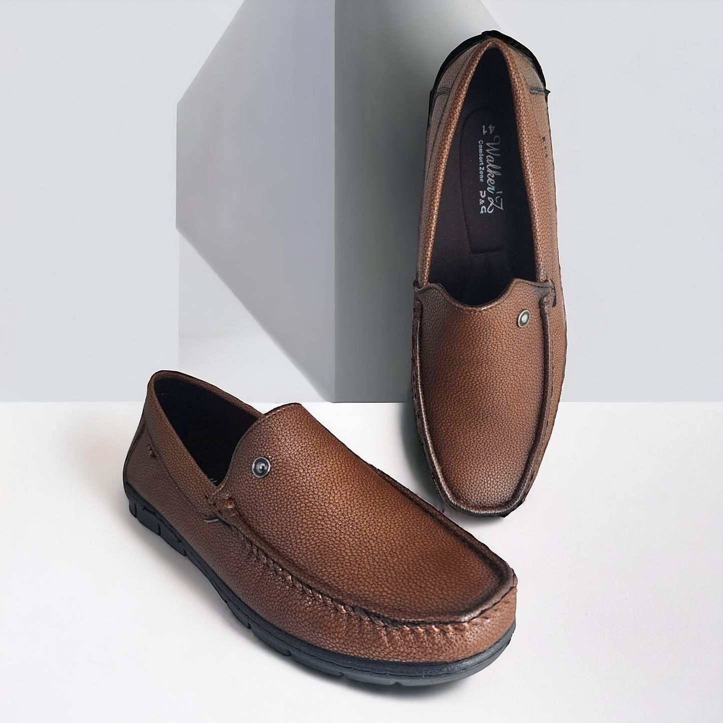 P&G 2768 TAN Men's Loafers Shoes