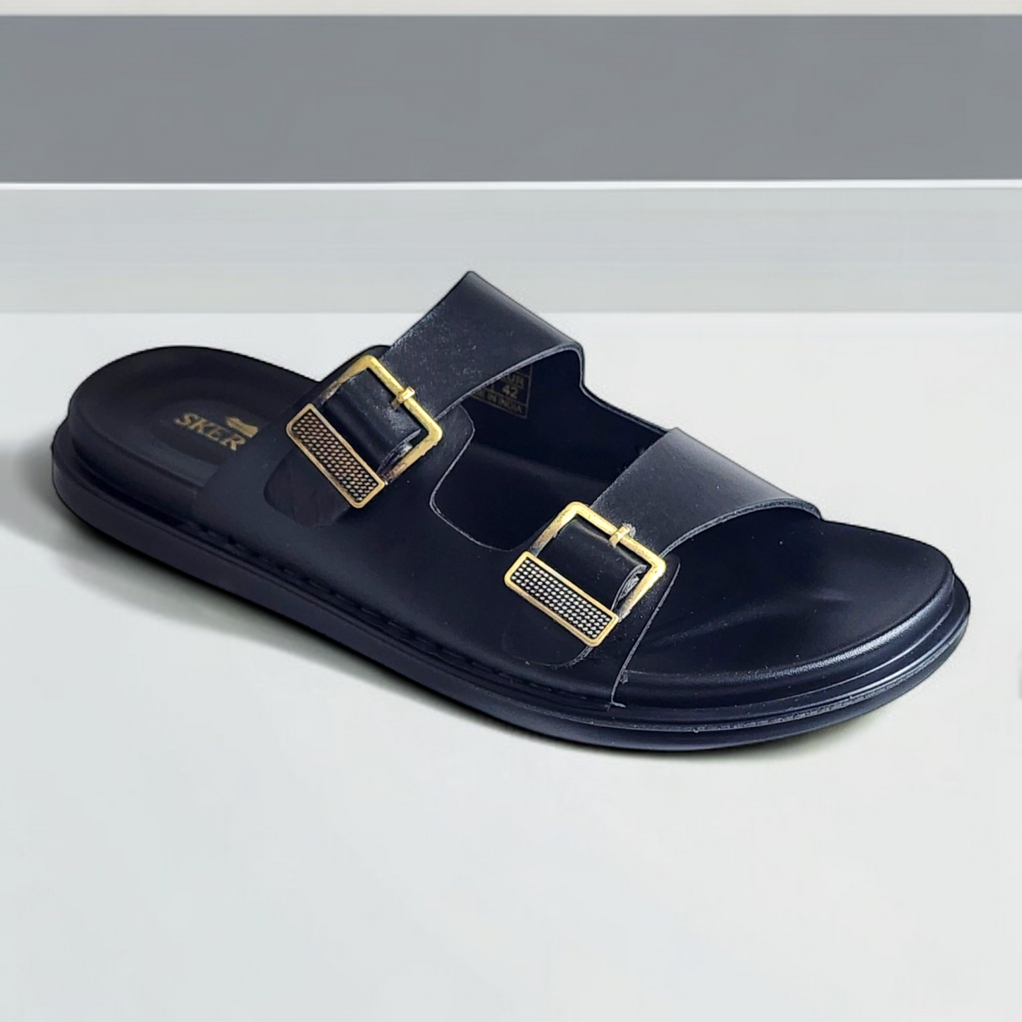 SKEROO 6402 BLACK Men's Leather Chapple