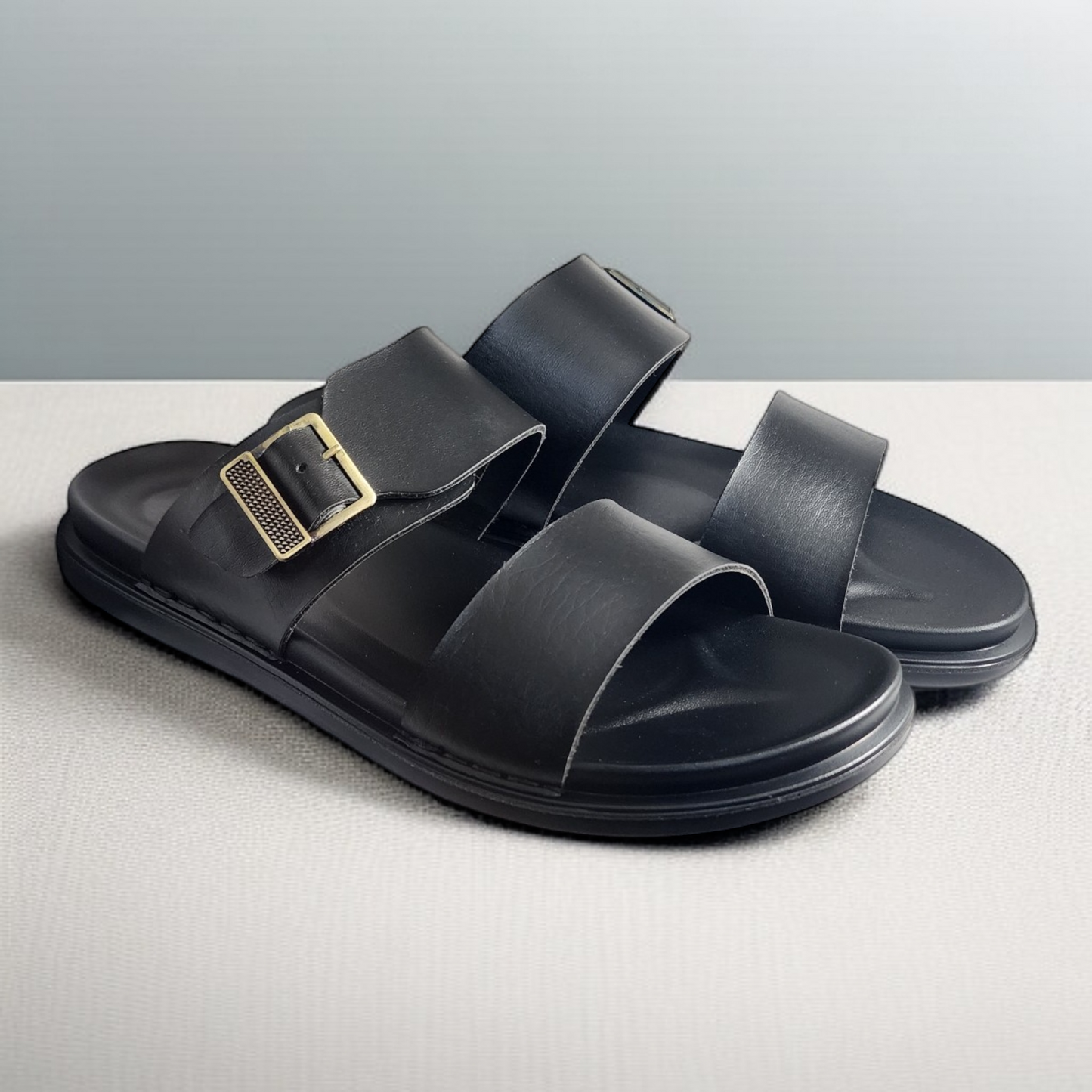 SKEROO 6409 BLACK Men's Leather Chapple