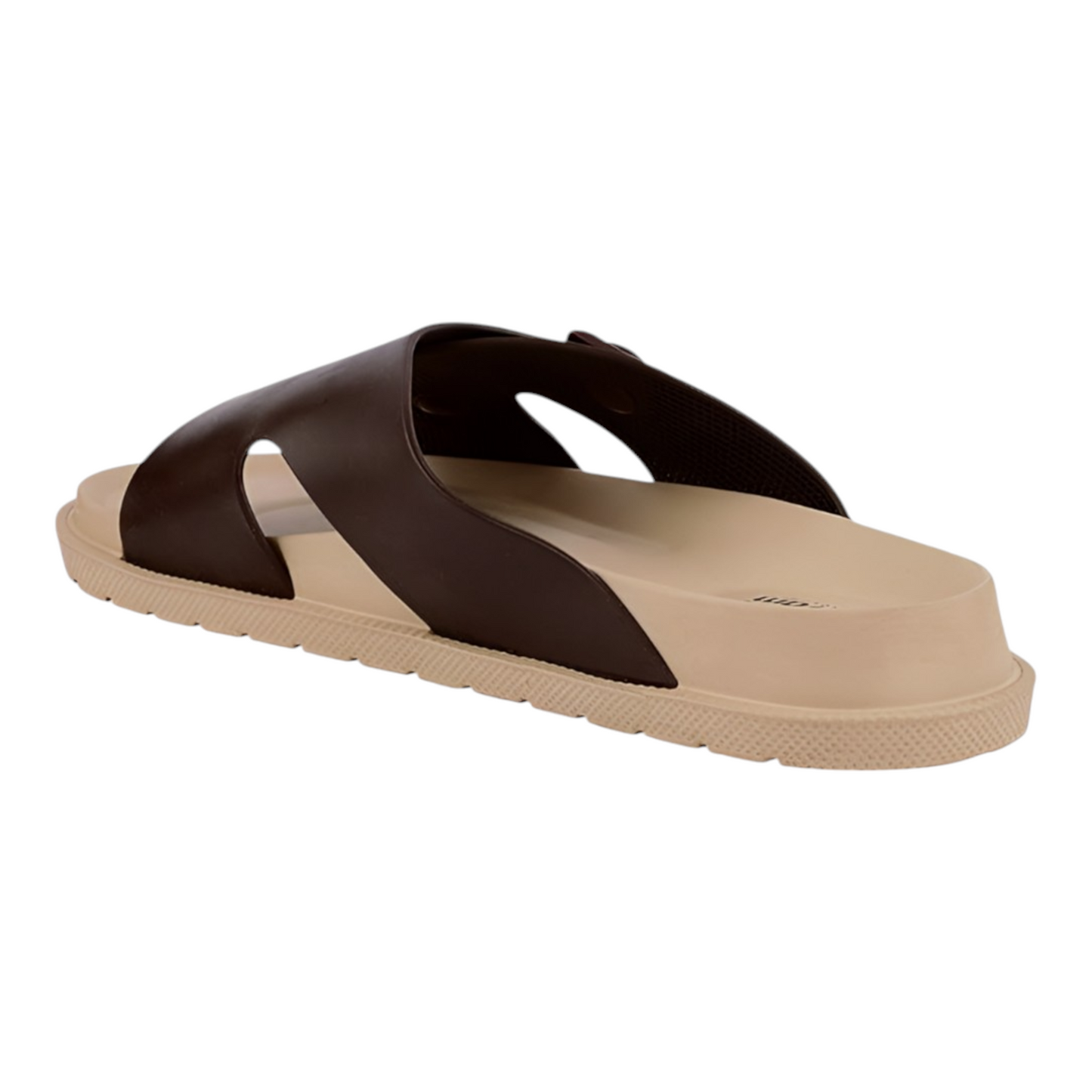 OOFOAM LEATHERTOUCH BEIGE/BROWN Men's Flip flop/Slides/Slipper