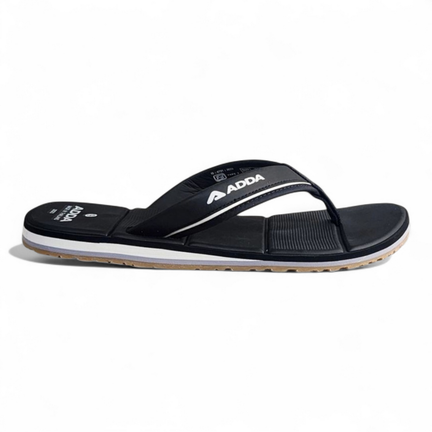 ADDA ADDAXXX BLACK Men's Slipper/Chapple/Flip flop