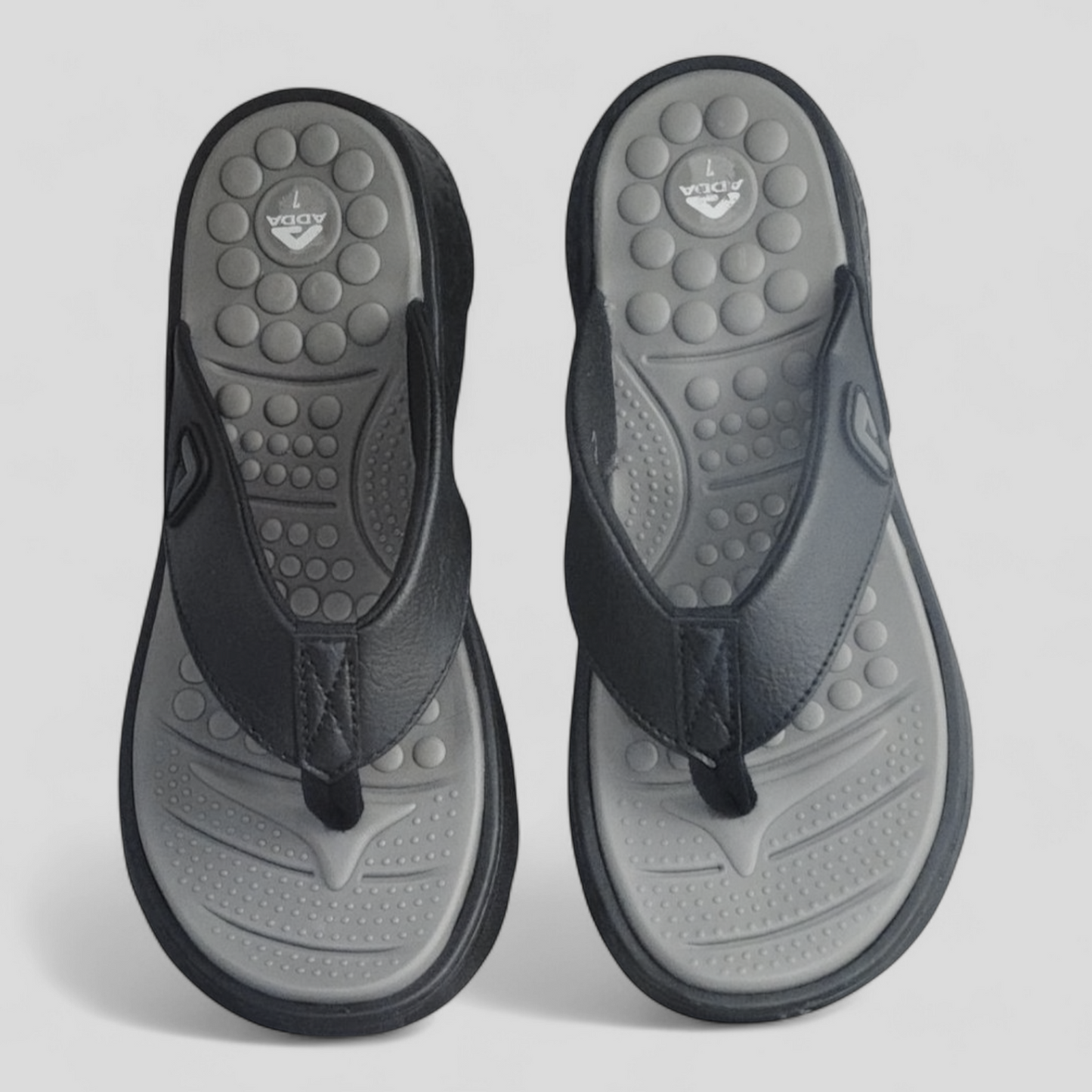 ADDA ARROW1 GREY/BLACK Men's Slipper/Chapple/Flip flop