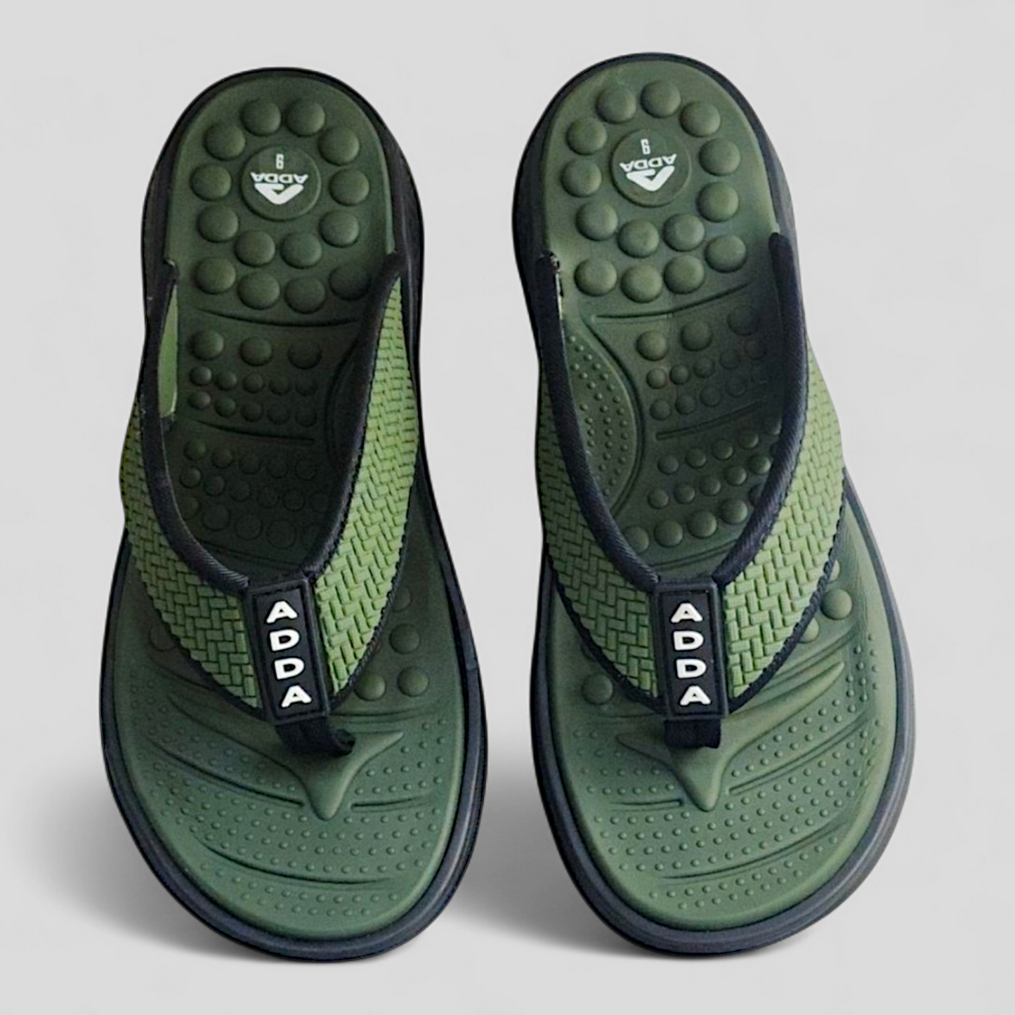ADDA PACIFIC1 OLIVE/BLACK Men's Slipper/Chapple/Flip flop