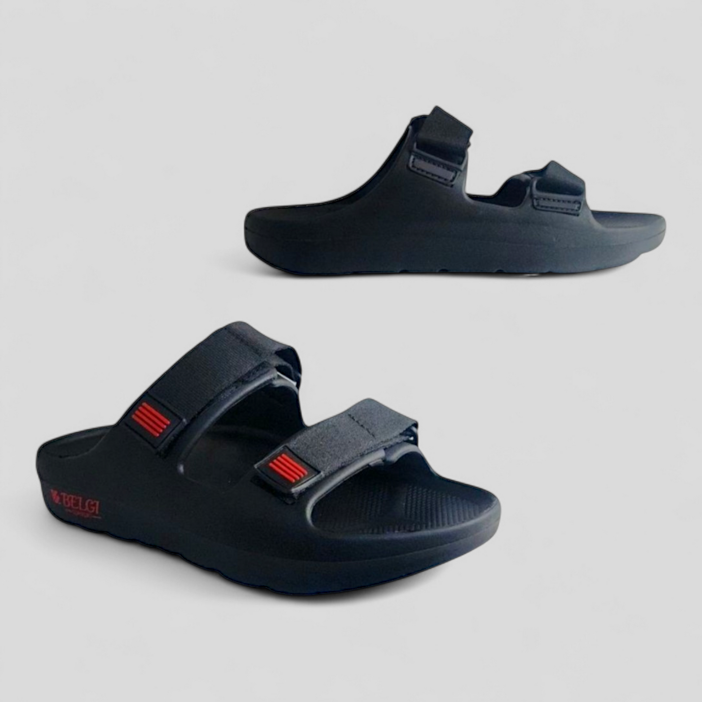 BELGI V101 BLACK Men's Slides/Chapple/Slipper