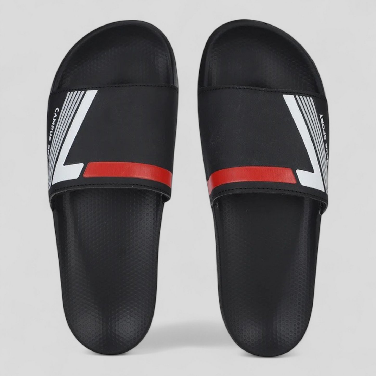 CAMPUS SL-439 BLACK/RED Men's Flipflop/Slides/Slipper