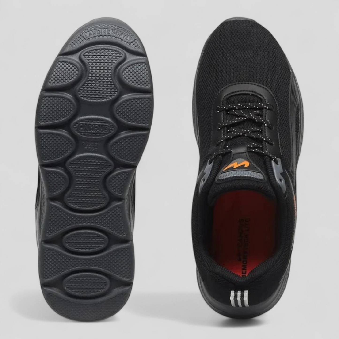 CAMPUS PORT BLACK/GREY Men's Sports Shoes