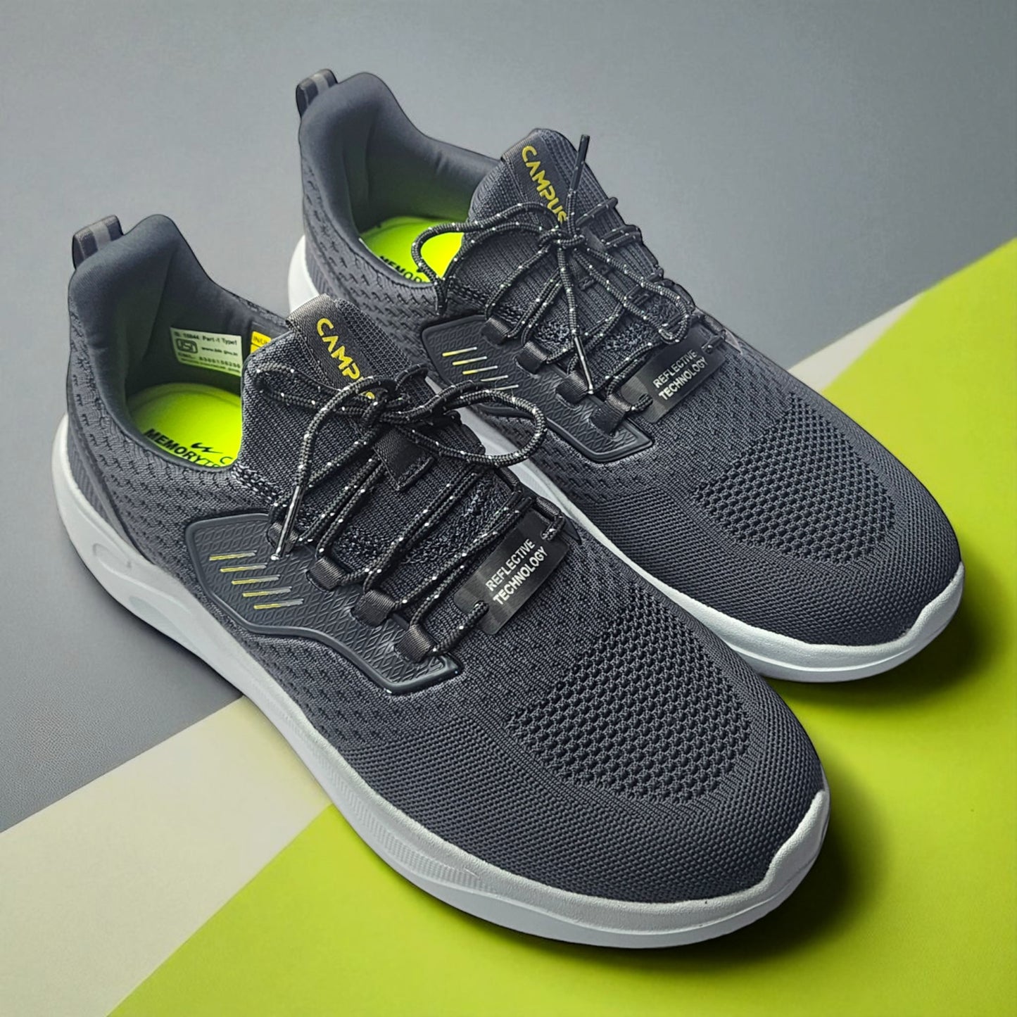 CAMPUS DUO GREY/LEMON Men's Sports Shoes