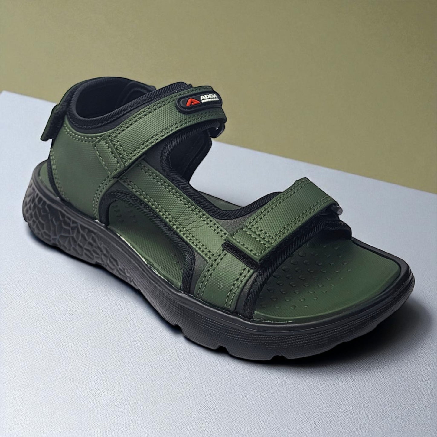 ADDA ICLOUDSDL1 OLIVE/BLACK Men's Sandals