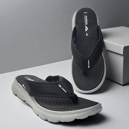 ADDA ICLOUD02 BLACK/GREY Men's Slipper/Chapple/Flip flop