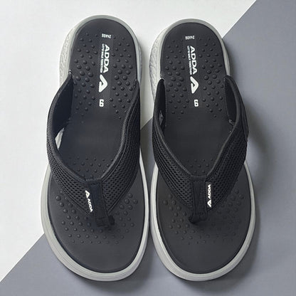 ADDA ICLOUD02 BLACK/GREY Men's Slipper/Chapple/Flip flop