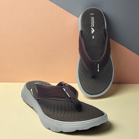 ADDA ICLOUD02 BROWN/GREY Men's Slipper/Chapple/Flip flop
