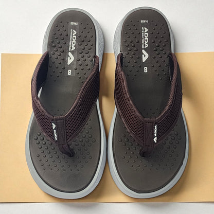 ADDA ICLOUD02 BROWN/GREY Men's Slipper/Chapple/Flip flop
