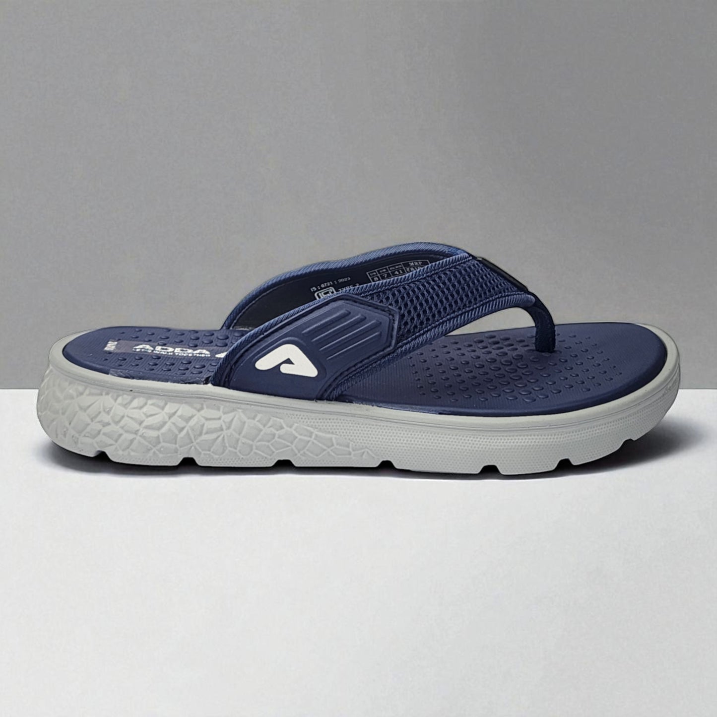 ADDA ICLOUD02 NAVY/GREY Men's Slipper/Chapple/Flip flop