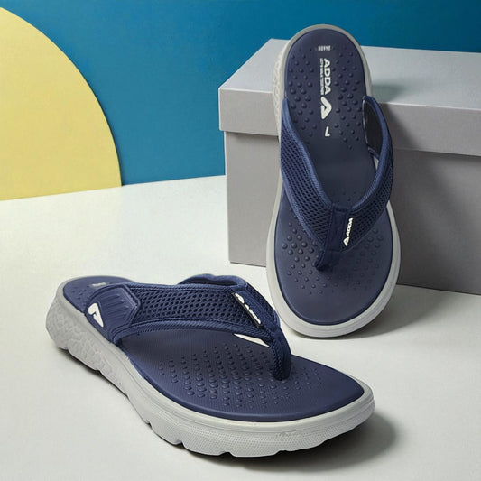 ADDA ICLOUD02 NAVY/GREY Men's Slipper/Chapple/Flip flop