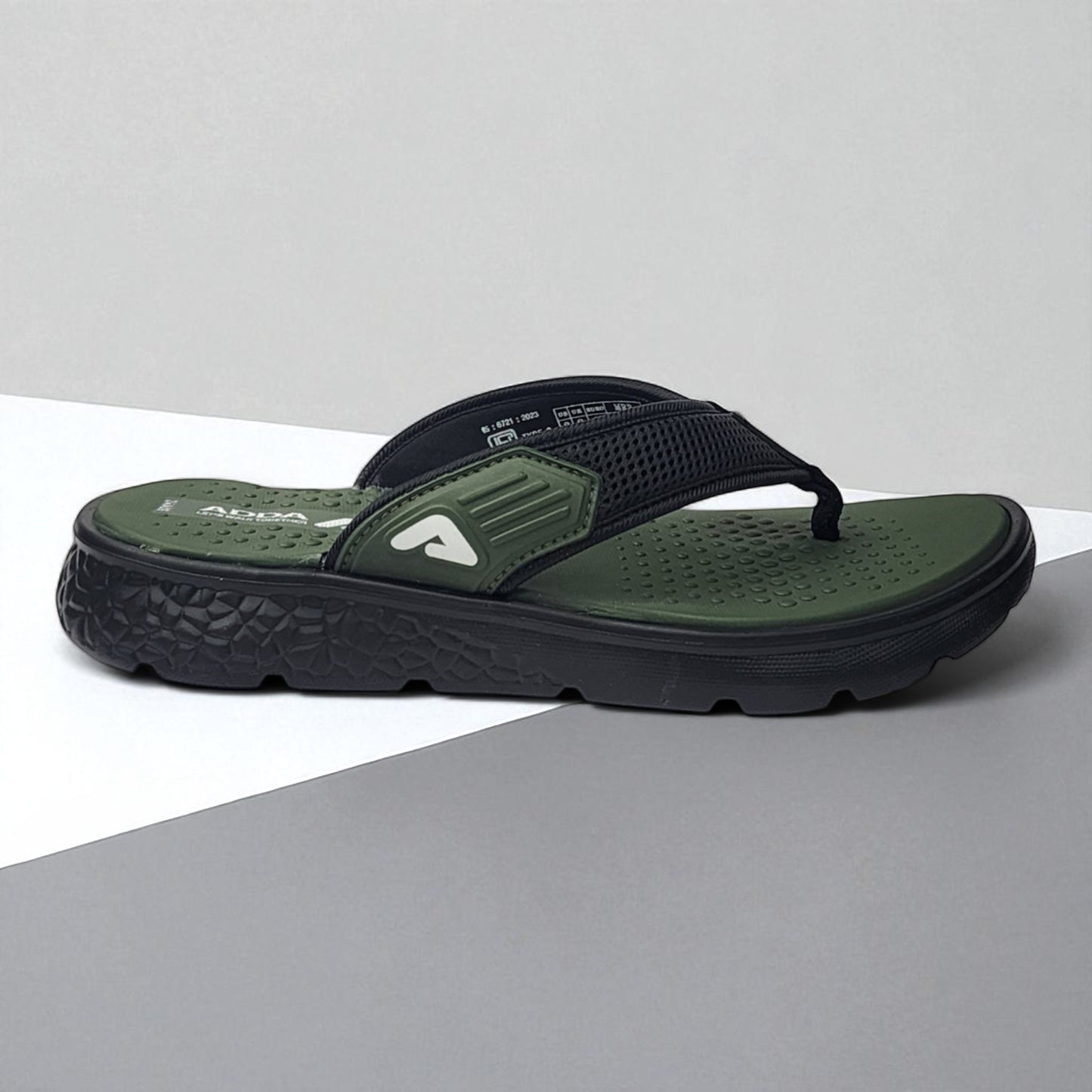 ADDA ICLOUD02 OLIVE Men's Slipper/Chapple/Flip flop