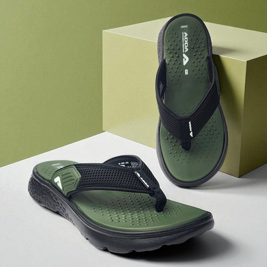 ADDA ICLOUD02 OLIVE Men's Slipper/Chapple/Flip flop