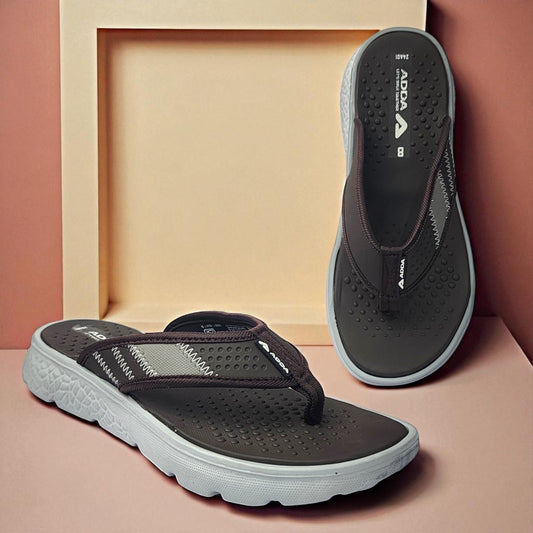 ADDA ICLOUD03 BROWN/GREY Men's Slipper/Chapple/Flip flop