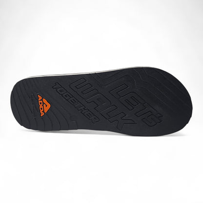 ADDA MATRIX BLACK Men's Slipper/Chapple/Flip flop