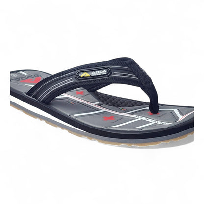 ADDA OMEGA4 BLACK/GREY Men's Slipper/Chapple/Flip flop