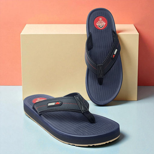 ADDA ROLEX18 NAVY Men's Slipper/Chapple/Flip flop