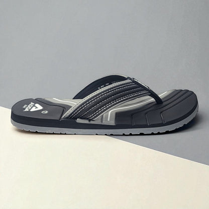 ADDA RADO007 BLACK/GREY Men's Slipper/Chapple/Flip flop