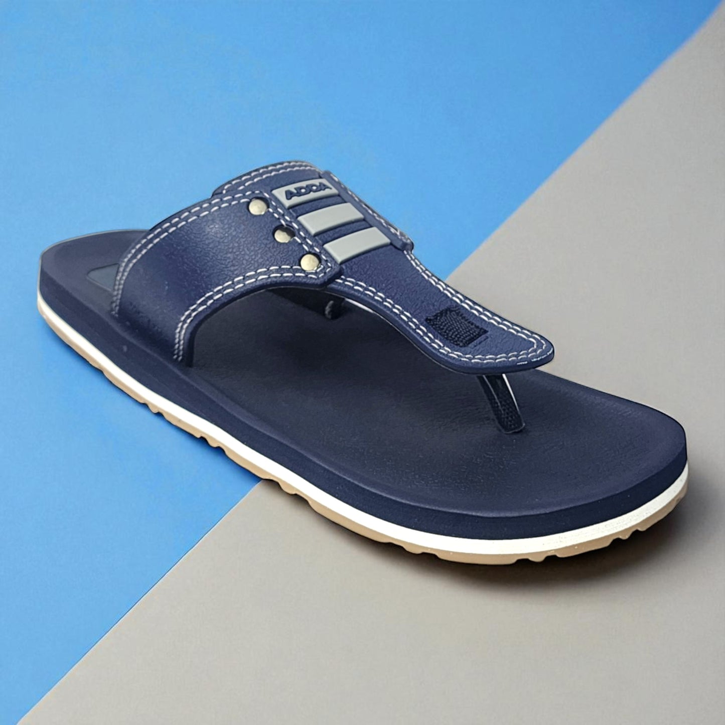 ADDA EXPLORER2 NAVY/GREY Men's Slipper/Chapple/Flip flop