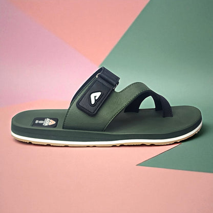 ADDA CLUB1 OLIVE/BLACK Men's Slipper/Chapple/Flip flop