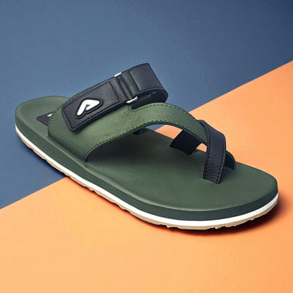 ADDA CLUB1 OLIVE/BLACK Men's Slipper/Chapple/Flip flop