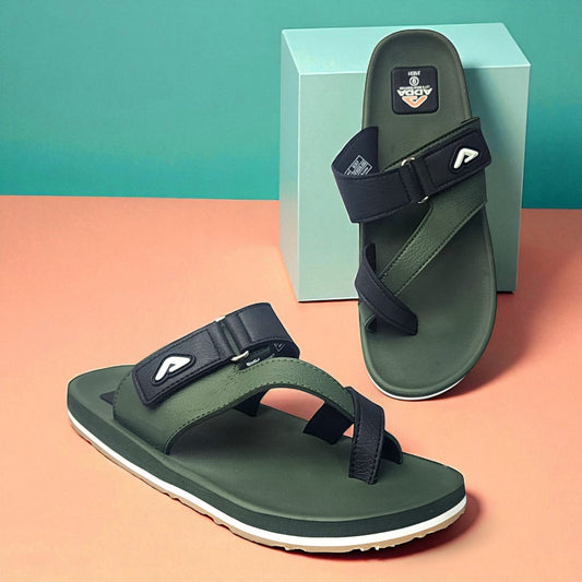 ADDA CLUB1 OLIVE/BLACK Men's Slipper/Chapple/Flip flop
