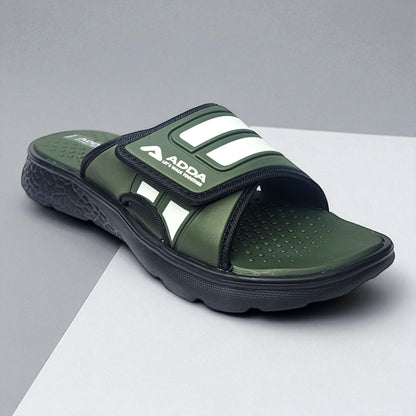 ADDA ICLOUD004  OLIVE Men's Flipflop/Slipper